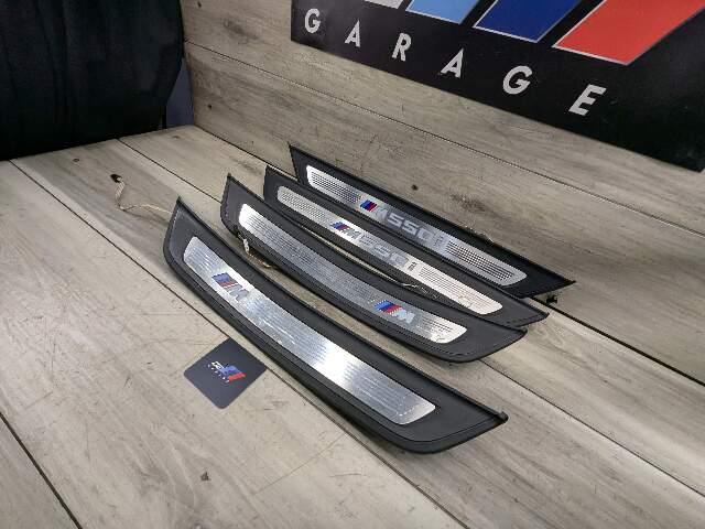 *17-20 OEM BMW G30 M550 Front Rear Left Right Light Door Sill Plate Molding Trim