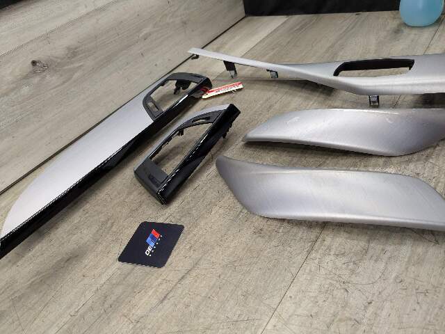*14-17 OEM BMW F22 228 230 M235 M240 Center Console Dash Doors Panels Silver SET