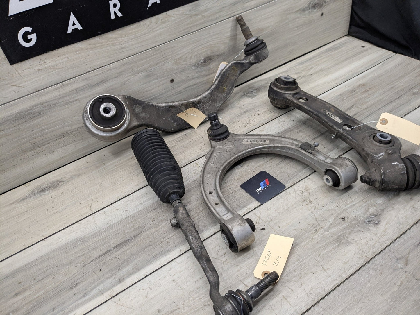 17-23 OEM BMW G30 M550 Front Right Passenger Upper Lower Control Arm Tie Rod SET