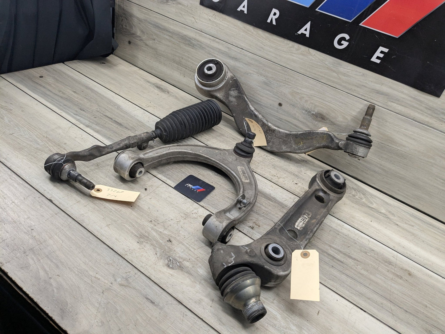 17-23 OEM BMW G30 M550 Front Right Passenger Upper Lower Control Arm Tie Rod SET