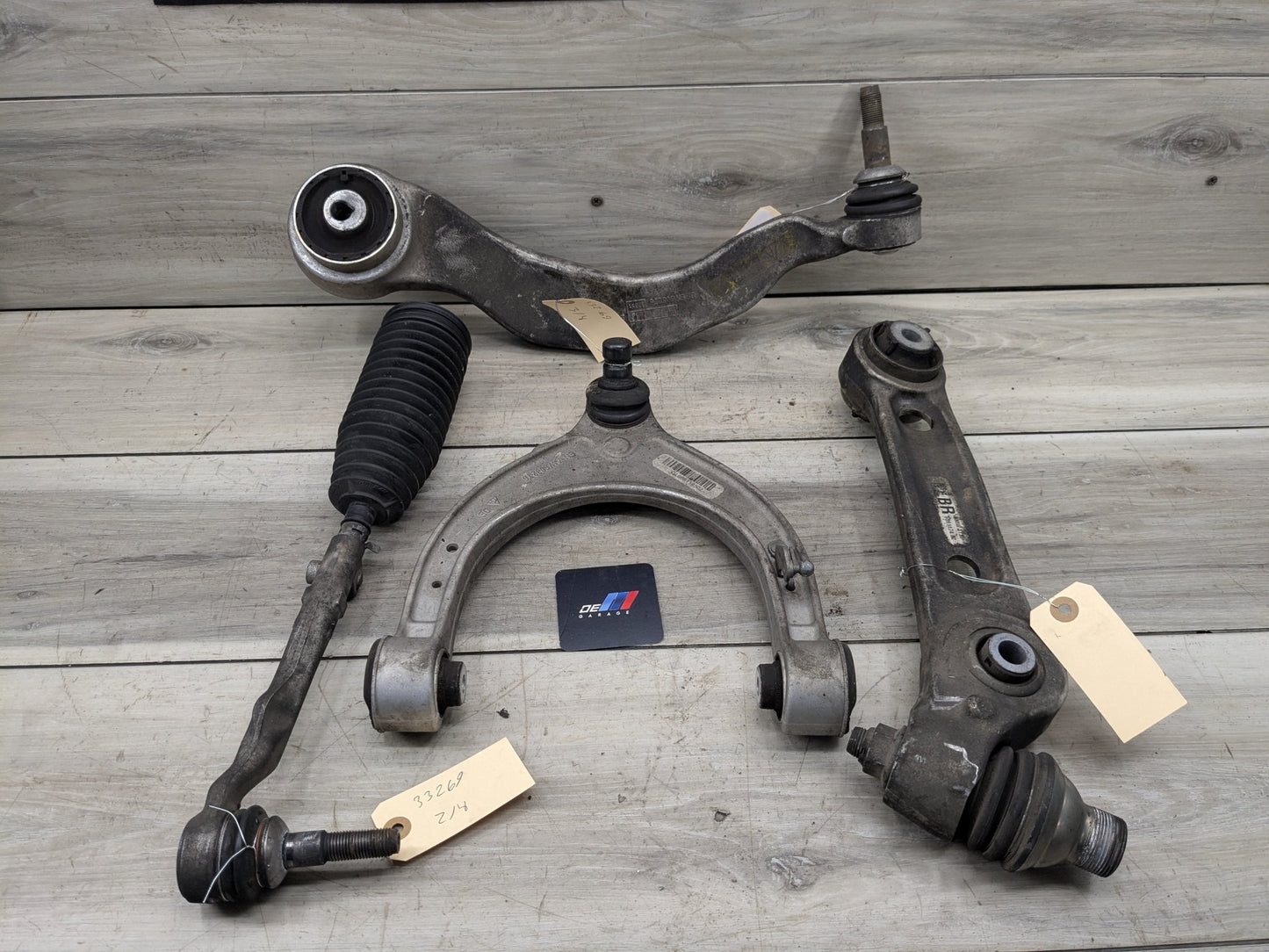 17-23 OEM BMW G30 M550 Front Right Passenger Upper Lower Control Arm Tie Rod SET