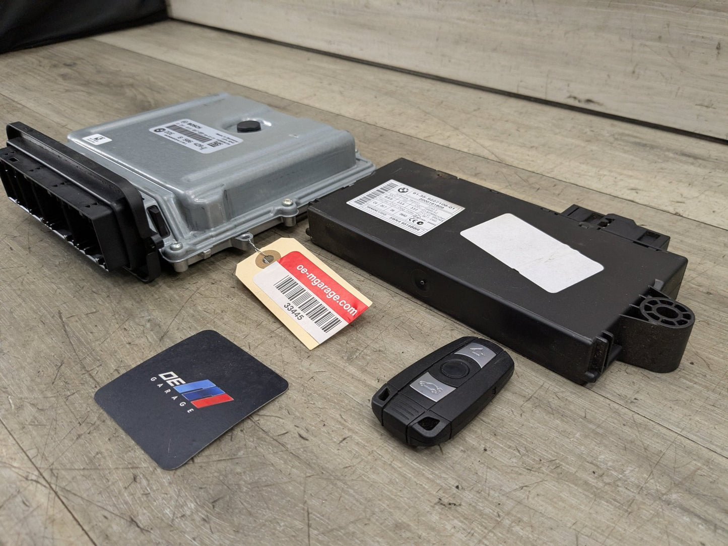 *OEM BMW E70 X5 DDE DME ECU CAS Engine Diesel M57N2 Control Computer Key SET