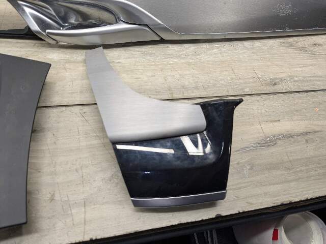 *14-18 OEM BMW F15 X5 Dash Door Panel Fine Silver Decor Interior Trim Cover SET