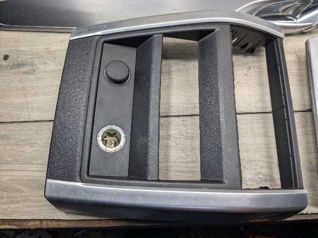 *14-18 OEM BMW F15 X5 Dash Door Panel Fine Silver Decor Interior Trim Cover SET