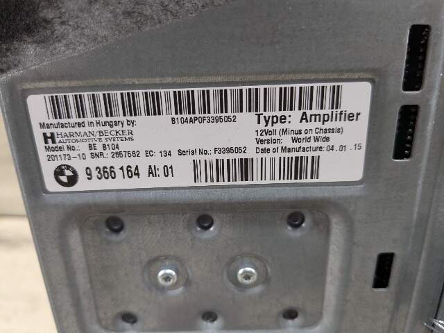 OEM BMW F30 F31 F34 F32 F36 435 335 Amp Stereo Audio Amplifier Harman Kardon