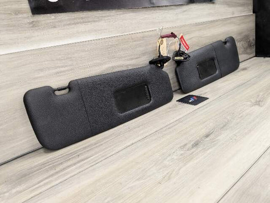 07-13 OEM BMW E88 E93 128 328 335 M3 Convertible Sun Visor Black Pair SET