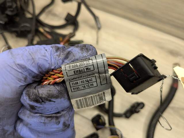 09-10 OEM BMW E70 X5d PRE LCI M57 Engine DIESEL Transmission Wiring Wire Harness