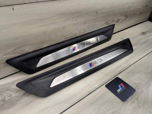 *15-18 OEM BMW F80 M3 Front Door Sill Cover Trim Entrance Sill Kick Plates SET