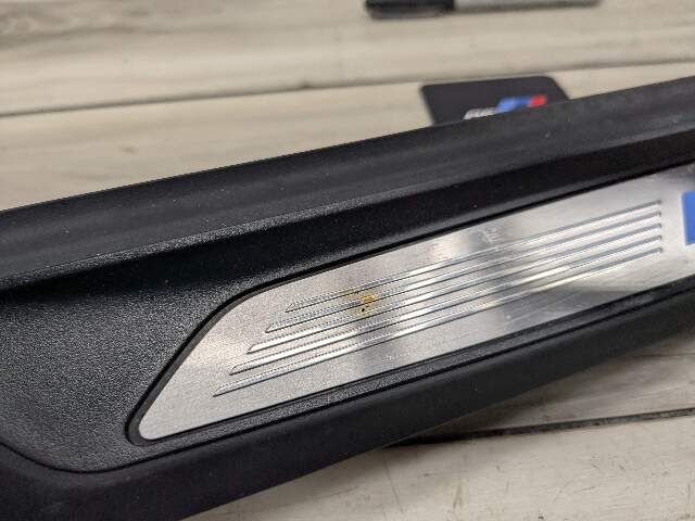*15-18 OEM BMW F80 M3 Front Door Sill Cover Trim Entrance Sill Kick Plates SET