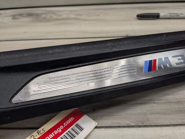 *15-18 OEM BMW F80 M3 Front Door Sill Cover Trim Entrance Sill Kick Plates SET