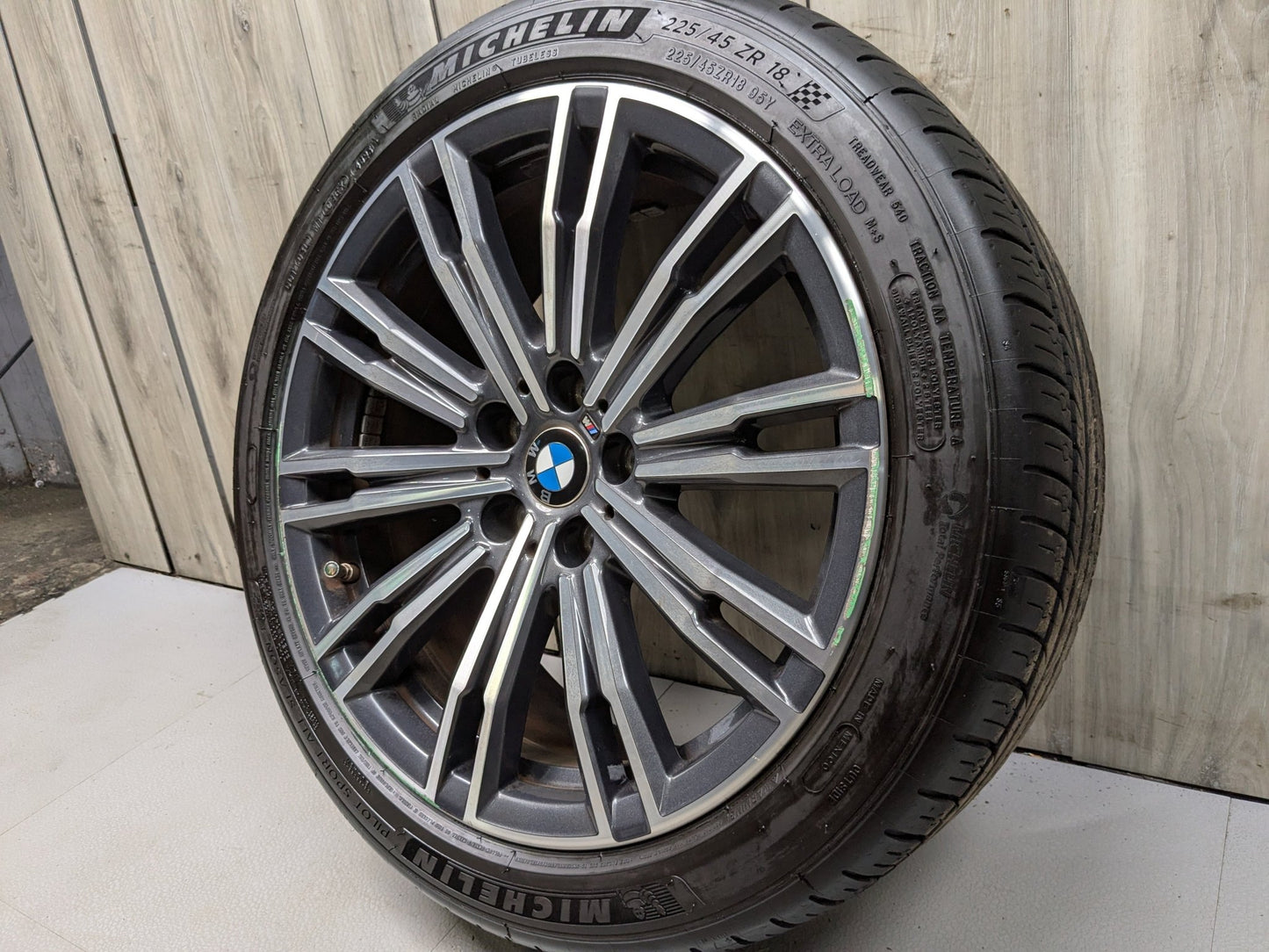 *19-24 OEM BMW G20 330 M340 Front Rim Wheel 18x7.5 ET25 Double Spoke Style 790M