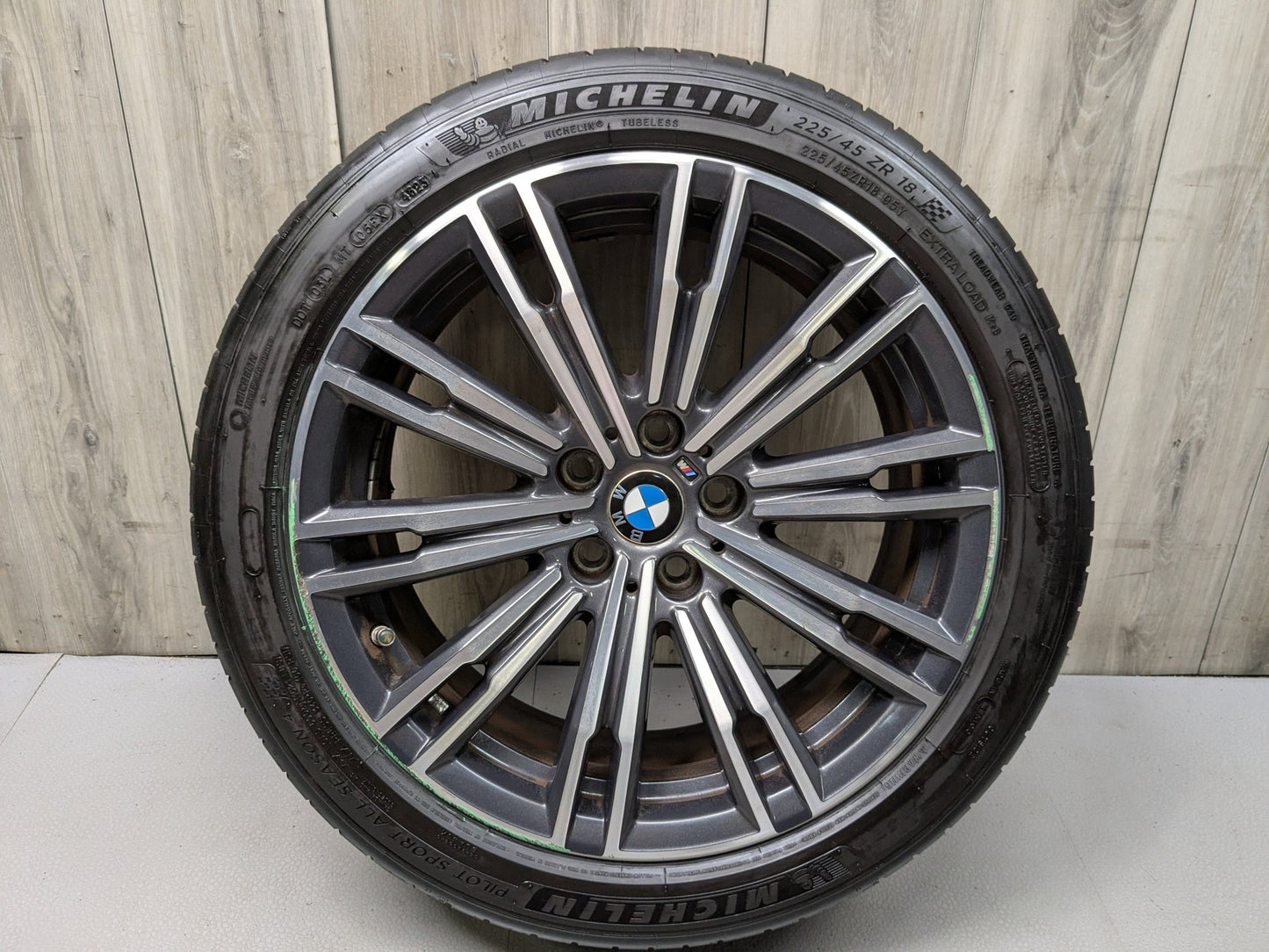 *19-24 OEM BMW G20 330 M340 Front Rim Wheel 18x7.5 ET25 Double Spoke Style 790M