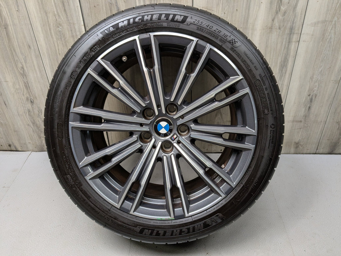 19-24 OEM BMW G20 330 M340 Rear Rim Wheel 18x8.5 ET40 Double Spoke Style 790M