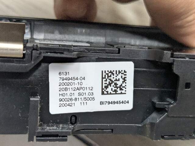 OEM BMW G20 G22 G23 G80 G82 G83 M3 M4 Control Panel Radio Media Buttons Control