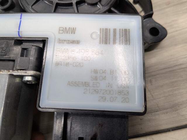 OEM BMW G20 G80 330 M340 REAR Right Passenger Side Door Window Regulator Motor