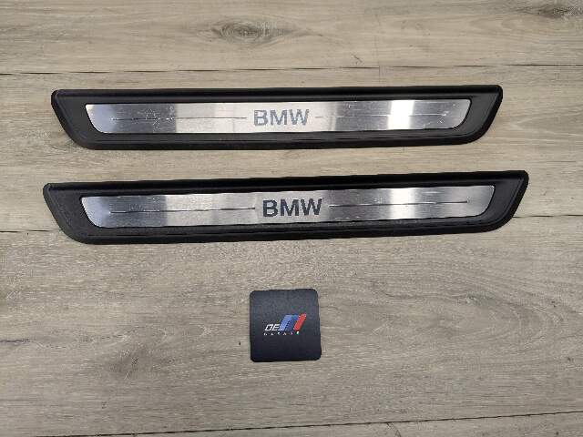 NOTE* 19-24 OEM BMW G20 330 Front Left Right Door Sills Cover Scuff Plates PAIR