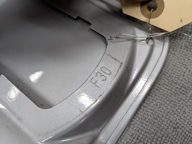 12-18 OEM BMW F30 F80 M3 Rear Fuel Gas Tank Flap Filler Lid Cover Cap Silver A83