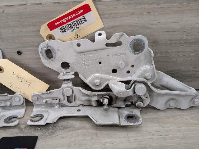 18-24 OEM BMW G01 G02 F97 F98 X3 X4 Hood Bonnet Left Right Side Hood Hinges SET