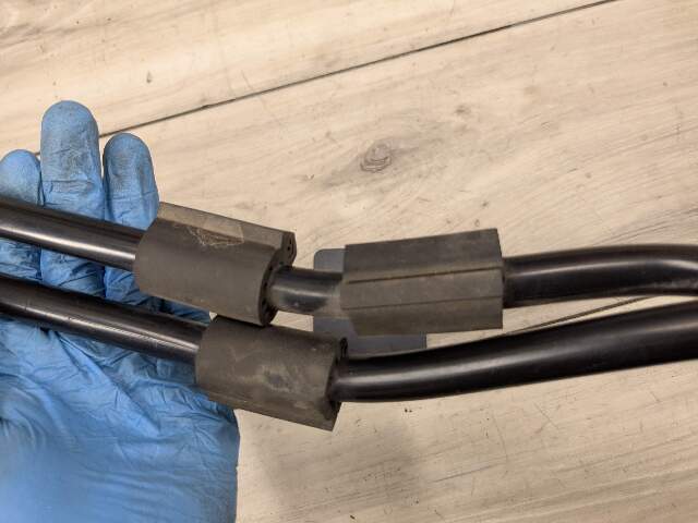 14-18 OEM BMW F15 X5 N55 Xdrive AWD Inlet Outelt Oil Cooler Hose Tube Pipe SET