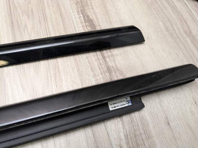 22-25 OEM BMW G42 G87 Left Driver Side Door Belt Molding Trim SHADOW GLOSS
