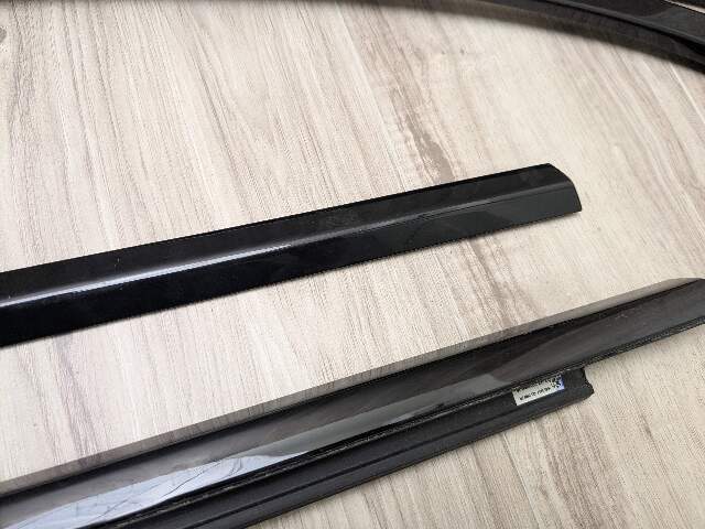 22-25 OEM BMW G42 G87 Left Driver Side Door Belt Molding Trim SHADOW GLOSS
