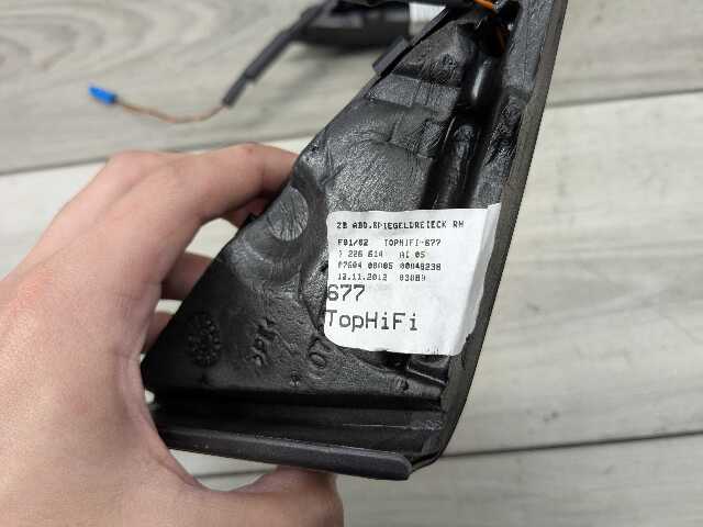 OEM BMW F01 F02 750 Front Left Right Door Sound Speaker Tweeter w Cover PAIR
