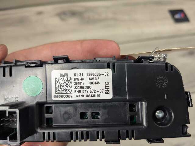 OEM BMW G01 G02 F97 F98 X3 X4 AC Rear Heater Climate Control Switch Panel