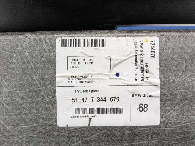 OEM BMW G11 G12 740 750 M760 B7 Rear Trunk Floor Mat Carpet Luggage Cargo Cover