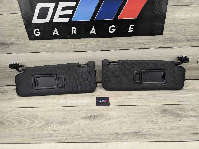 18-24 OEM BMW G01 G02 F97 X3 X4 Left Driver Right Passenger Side Sun Visor Black