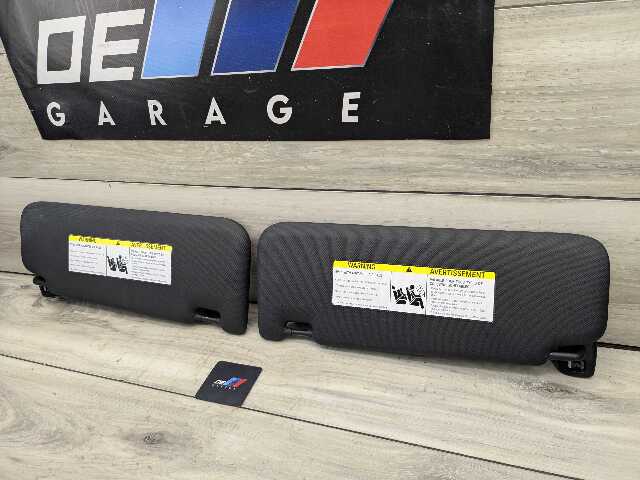 18-24 OEM BMW G01 G02 F97 X3 X4 Left Driver Right Passenger Side Sun Visor Black