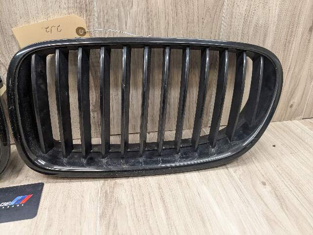OEM BMW F10 528 535 550 Front Left Right Side Bumper Chrome Grille Insert SET