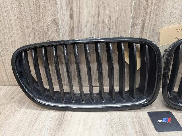 OEM BMW F10 528 535 550 Front Left Right Side Bumper Chrome Grille Insert SET