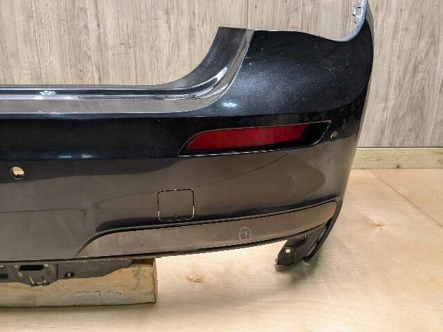 *13-15 OEM BMW F01 F02 740 750 M SPORT Rear Bumper Cover PDC Holes Black