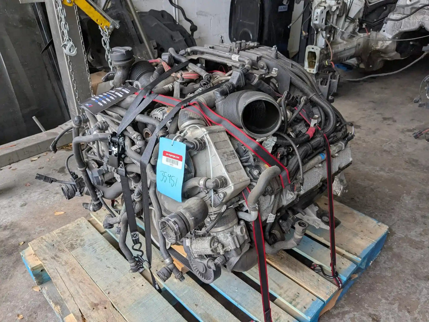 14-16 OEM BMW X5 X6 F15 F16 50iX Engine Motor Long Block N63T COMPLETE 129k Ran!