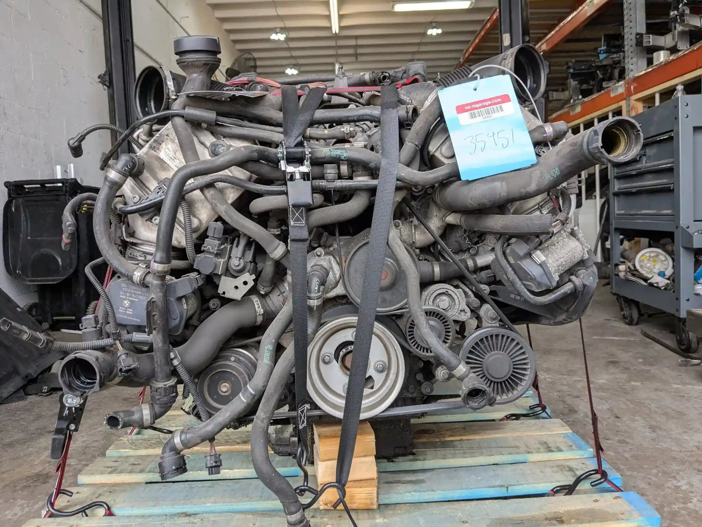 14-16 OEM BMW X5 X6 F15 F16 50iX Engine Motor Long Block N63T COMPLETE 129k Ran!