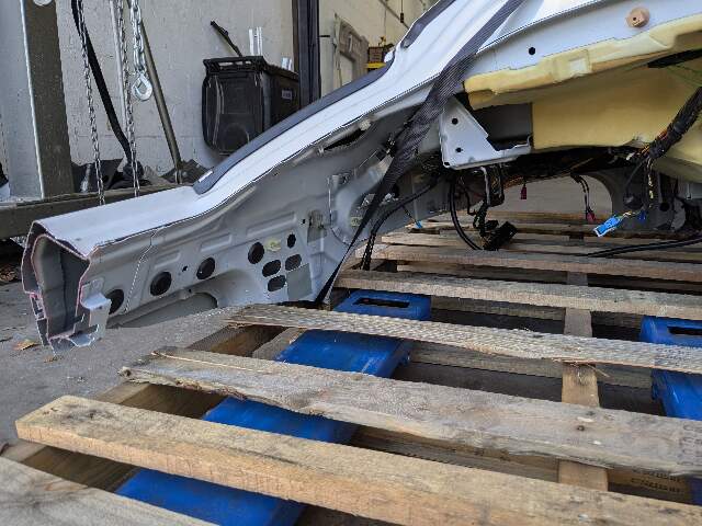 15-19 OEM BMW F16 F86 X6 X6M Rear Left Driver Side Quarter Panel Frame Body Cut