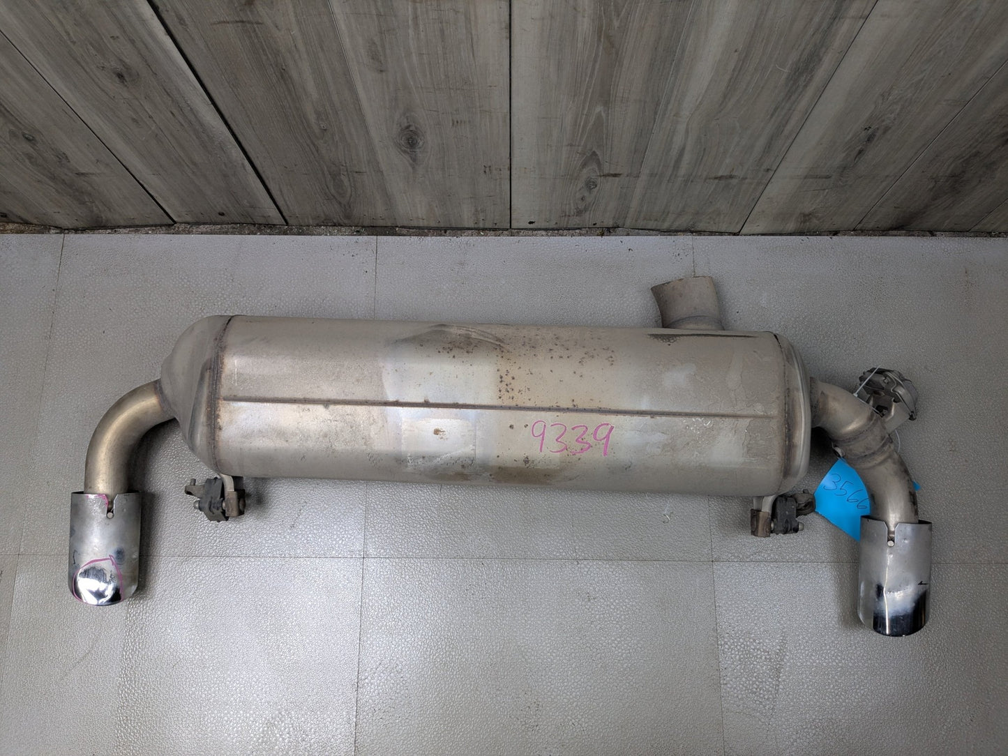 19-23 OEM BMW G20 330 Dual Exhaust Pipe Muffler Silver Tips B46 Engine