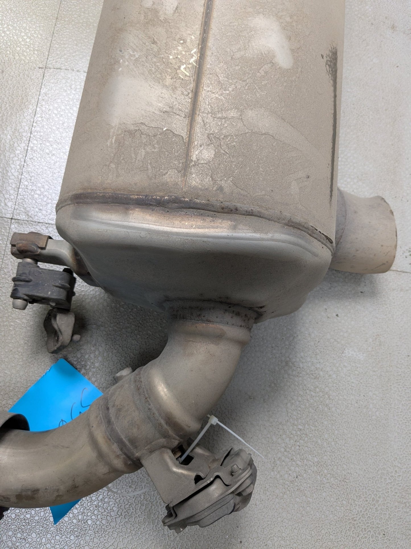 19-23 OEM BMW G20 330 Dual Exhaust Pipe Muffler Silver Tips B46 Engine