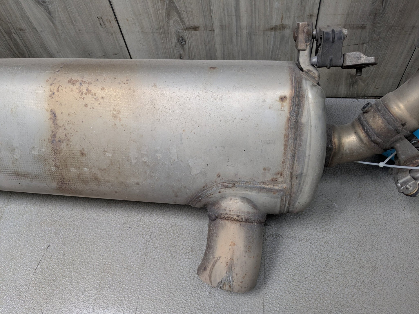 19-23 OEM BMW G20 330 Dual Exhaust Pipe Muffler Silver Tips B46 Engine