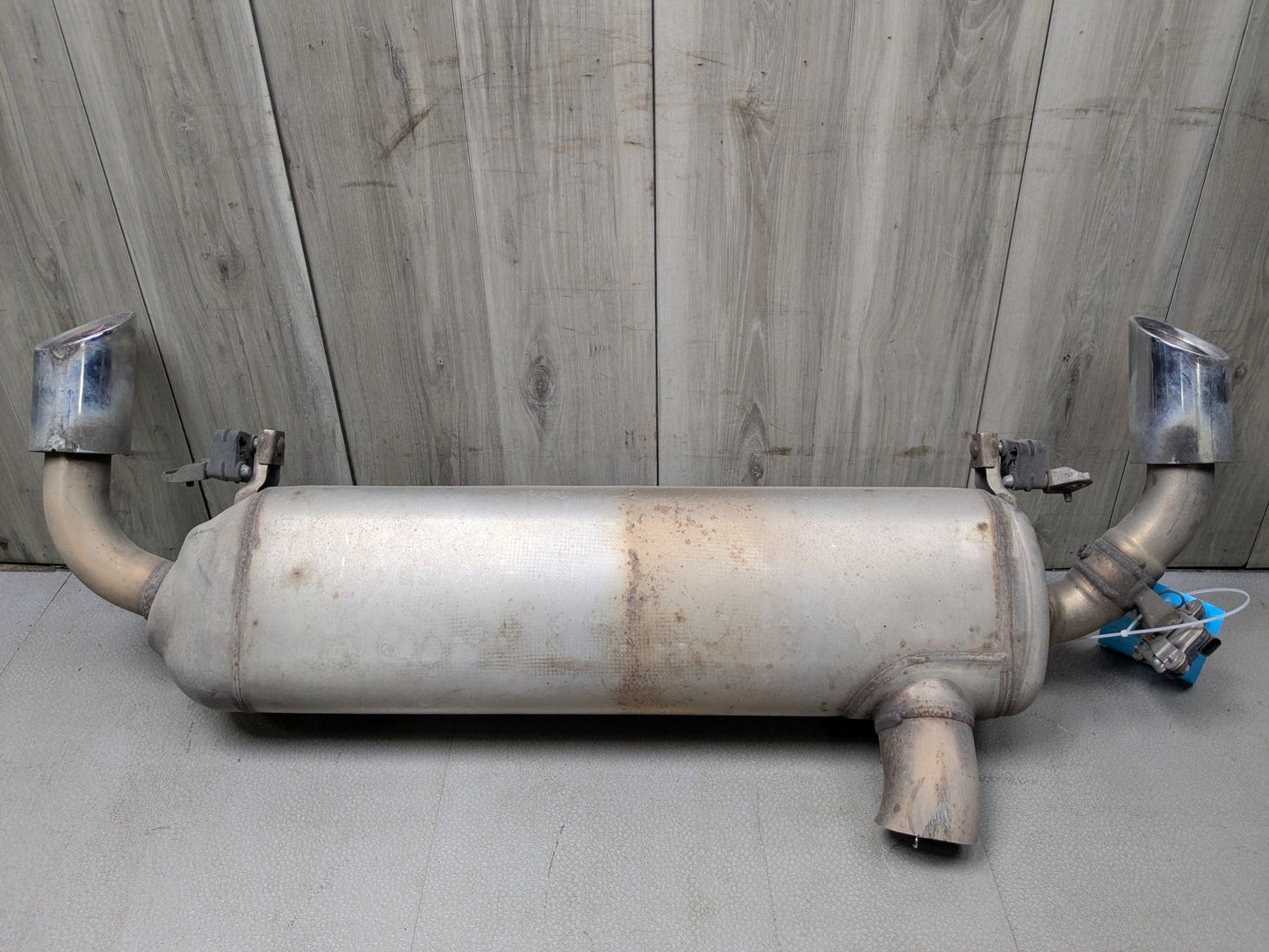 19-23 OEM BMW G20 330 Dual Exhaust Pipe Muffler Silver Tips B46 Engine