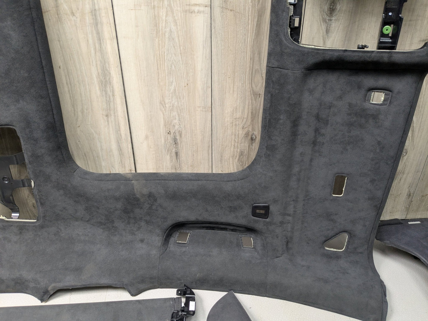 NOTE* OEM BMW G12 740 750 ALCANTARA Black Roof Headliner A B C D Pillar Trim SET
