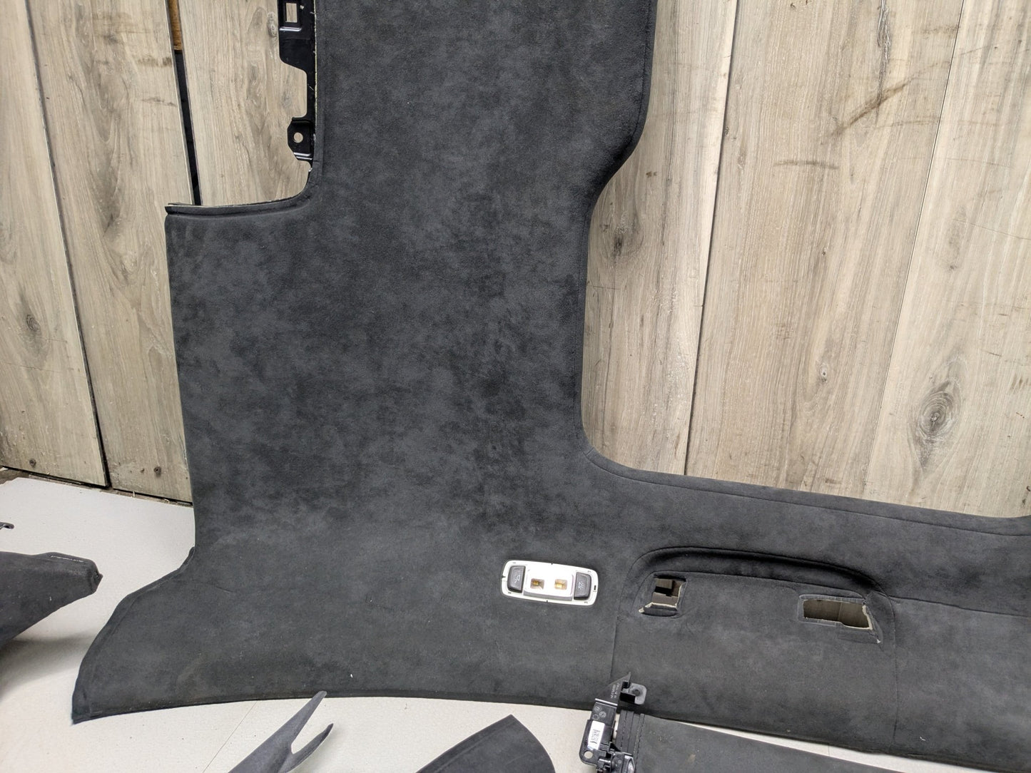 NOTE* OEM BMW G12 740 750 ALCANTARA Black Roof Headliner A B C D Pillar Trim SET