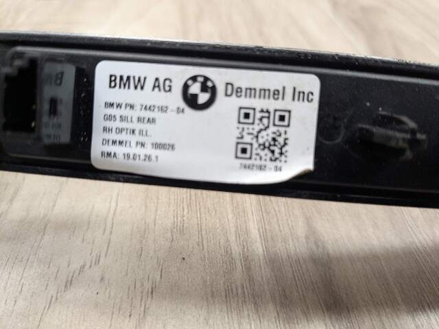 *19-25 OEM BMW G05 X5 Rear Left Driver Side Door Sill Cover Trim Sill Kick Plate