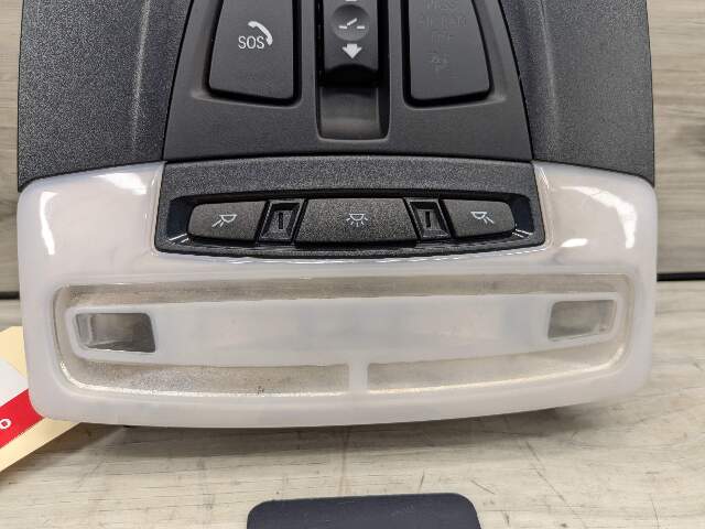 14-19 OEM BMW F15 F16 X5 X6 Roof Console Dome Light SOS Switch Black