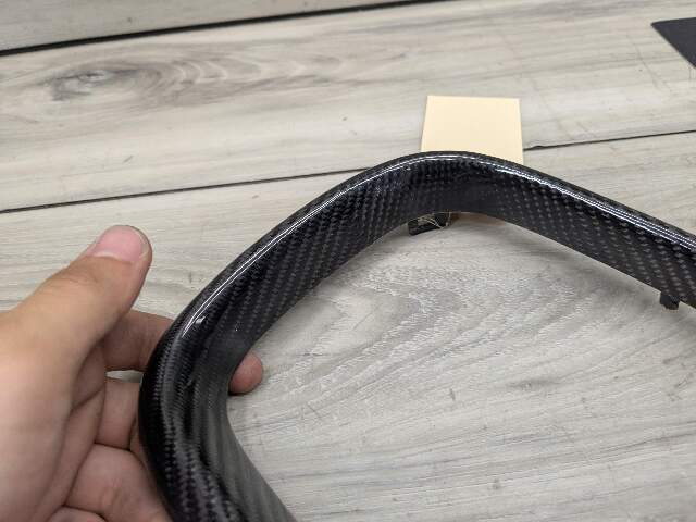 15-20 OEM BMW F87 M2 Left Driver Side Carbon Fiber Overlay Upper Kidney Grille