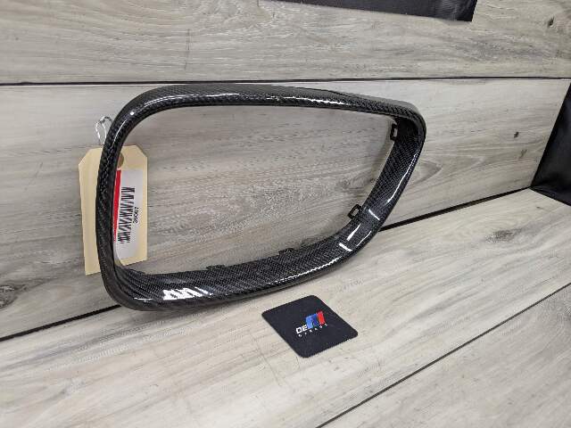 15-20 OEM BMW F87 M2 Left Driver Side Carbon Fiber Overlay Upper Kidney Grille