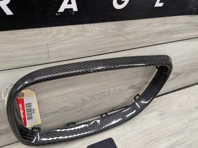 15-20 OEM BMW F87 M2 Left Driver Side Carbon Fiber Overlay Upper Kidney Grille