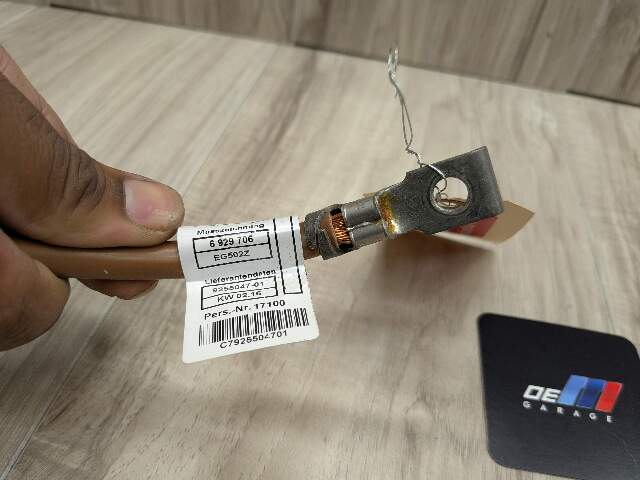 OEM BMW E90 F15 F30 F80 F85 F90 G80 M3 M4 Negative Battery Cable Terminal Wire