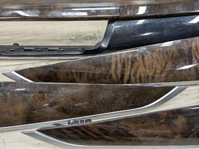 14-18 OEM BMW F15 X5 Dash Door Panel Fine Wood Interior Trim Cover SET