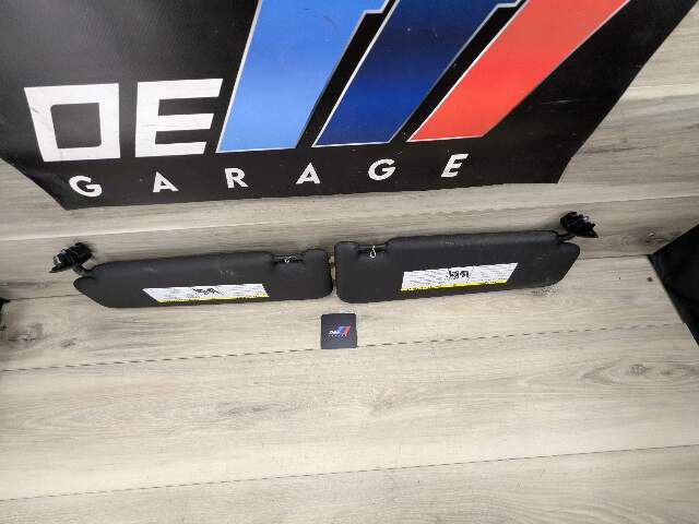 18-24 OEM BMW G01 G02 F97 X3 X4 Left Driver Right Passenger Side Sun Visor Black